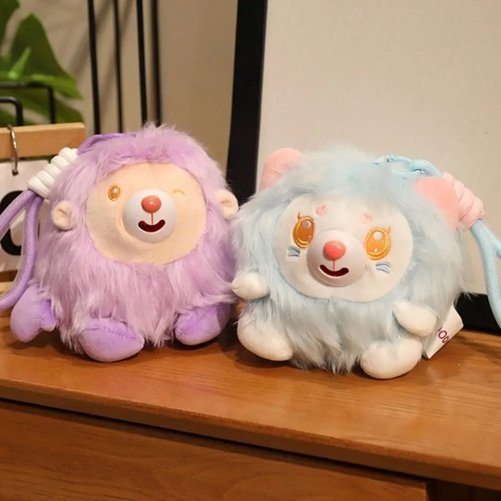 

Lovely Stick Out Tongue Animal Pendant with Sound Animal Doll Pendant Cute Funny Design Doll Keychain Birthday Gifts