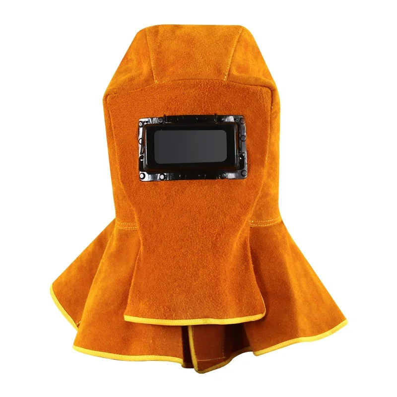 Automatically darkening mask, enlarged cowhide welding mask, shawl, argon arc welding, secondary welding headgear