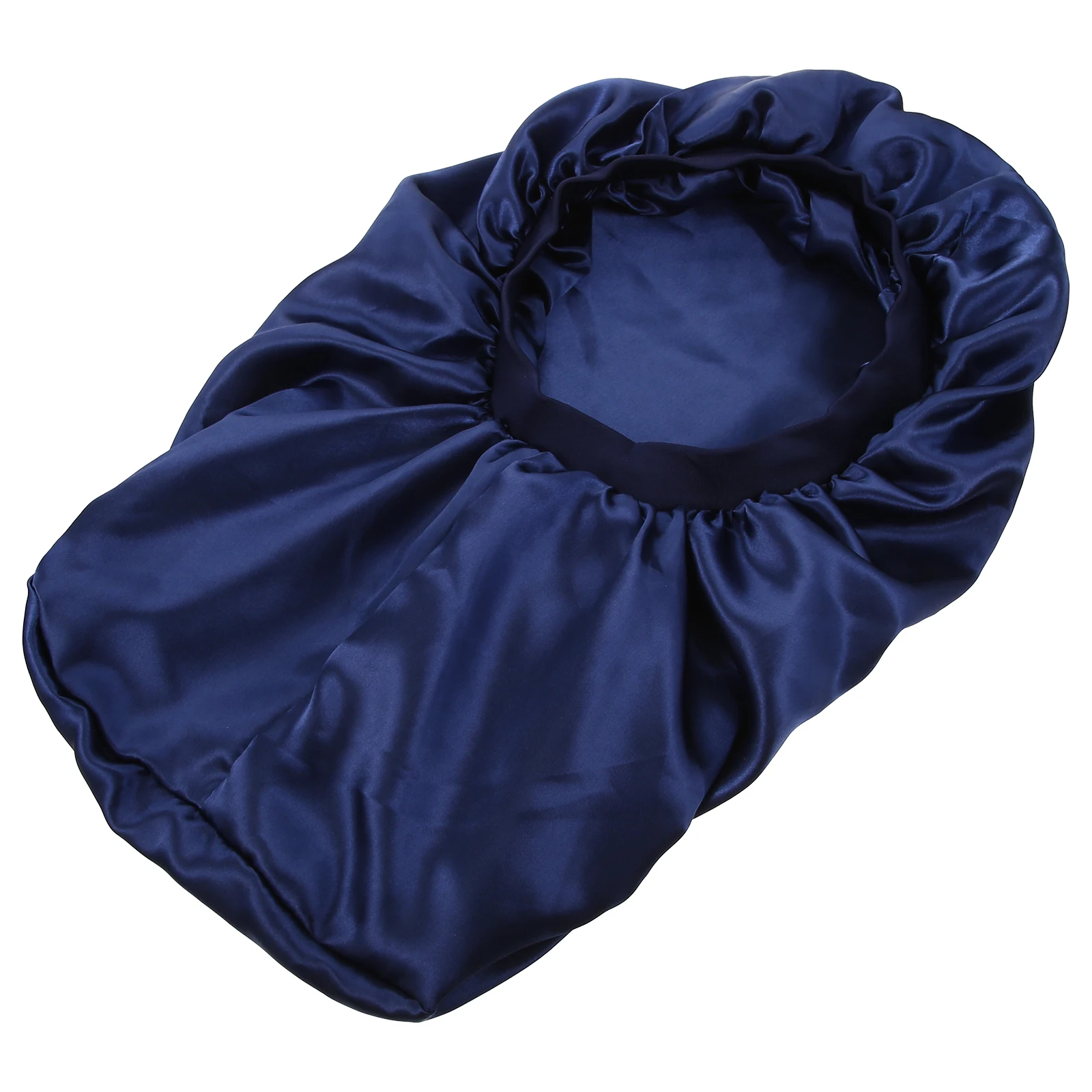 Long Satin Men's Sleeping Hat Elastic Brim Durable Comfortable Hair Care Bonnet for Home Women Hair Wrap