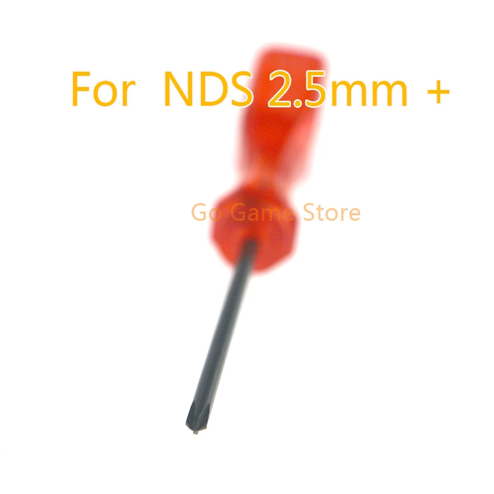 10pcs For Nintendo DS Clear Red 1.5mm + Cross Screwdriver 2.5mm + Cross Screwdriver For NDS Opening Repair Tool