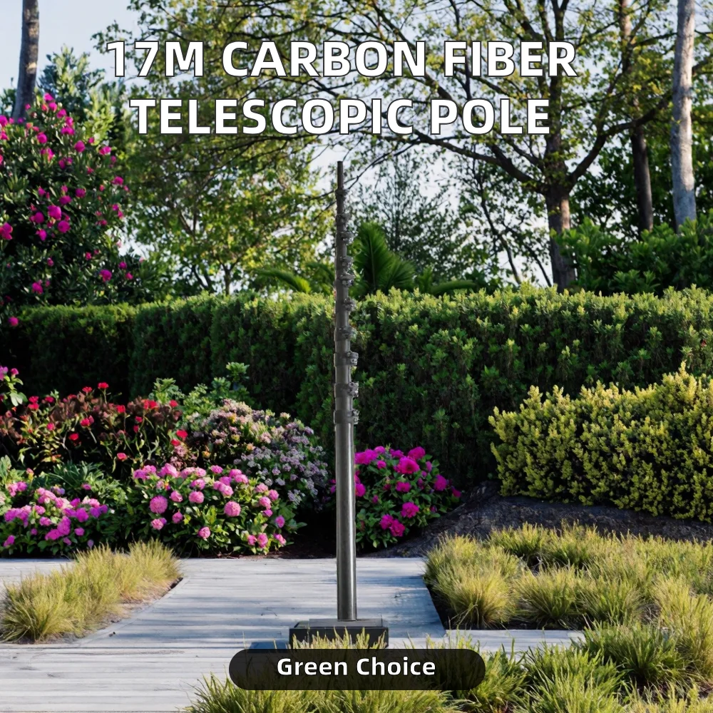 15 Meter 50ft Carbon Fiber Telescopic Pole Water Fed Pole for Cleaning Tools 100% Carbon Fiber