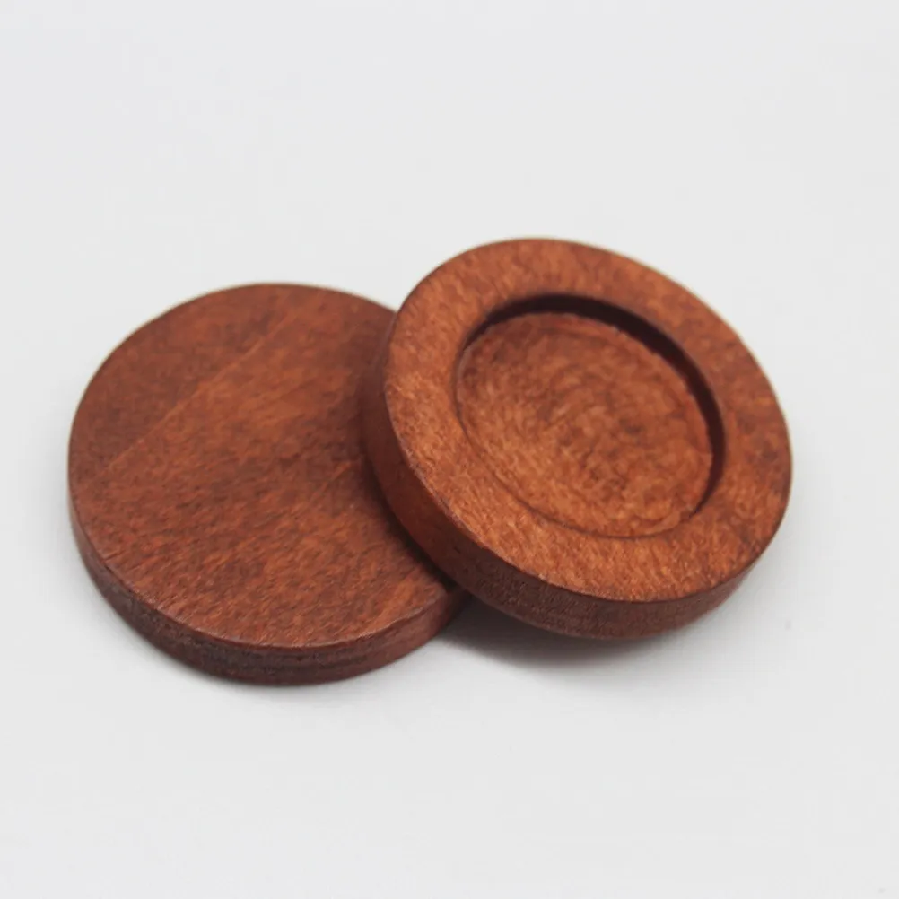 20 piezas de bandejas de madera para colgantes, con borde redondo de 12 mm, ideales para la creación de joyas y manualidades.