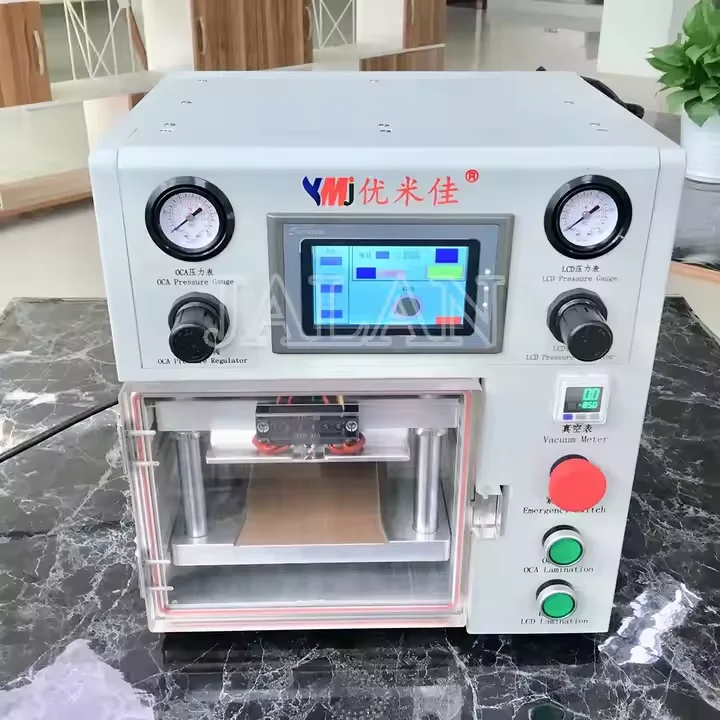 

Compact YMJ Mini OCA Laminator for IP 12 Series and Sm Note 20 Ultra Screen Repair