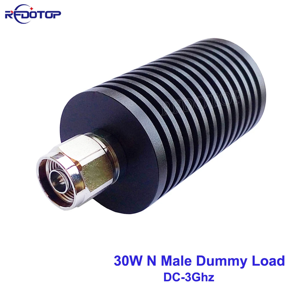 

30W L16 N Male Plug Connector DC-3GHz SWR≤1.20 50 Ohm RF Coaxial Termination Dummy Load Nickel Plated RF Accessories