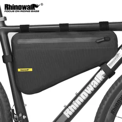 Rhinowalk Bicycle Frame Bag Waterproof 4L Big Capacity Bicycle bikepacking Bag Storage Tool Pouch for MTB Road Bike Accessories