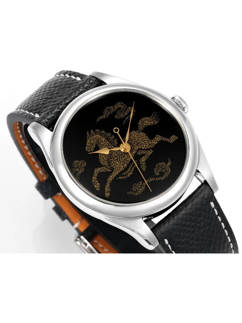 Huasuo, Galloping Horse, Gold Craft Mechanical Watch, Light Luxury Business Fashion High-end Men's Mechanical Watch