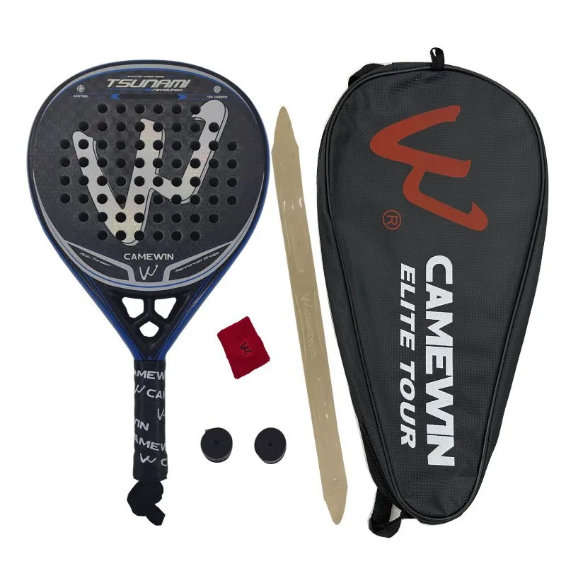 

Professional 4046 Beach Tennis Racket, 12K Transparent Carbon Fiber Paddle