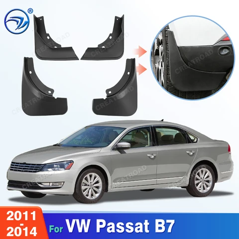 Для Volkswagen VW Passat B7 2011-2014: Брызговики, Защита от грязи, Аксессуары для автомобиля