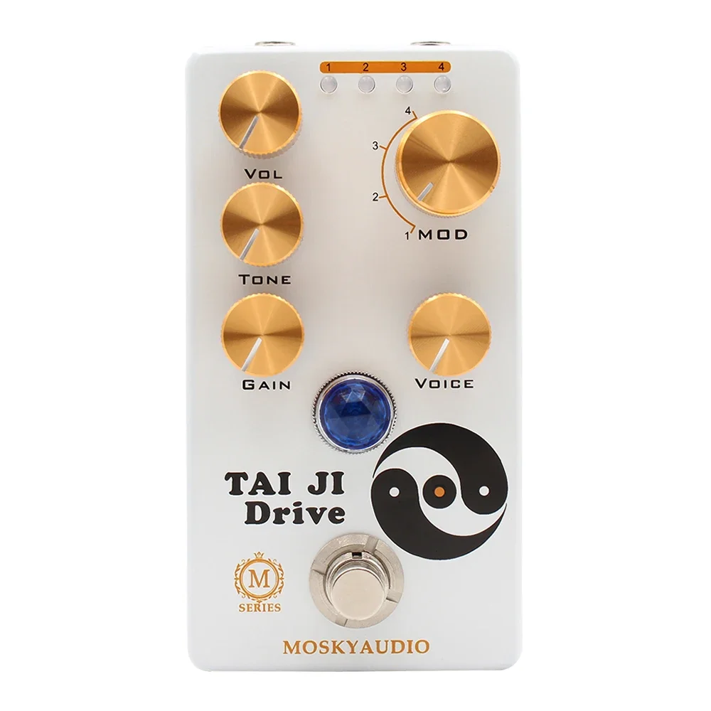 

Mosky Tai Ji Drive Guitar Effect Pedal Amp-in-a-box Overdrive Effect Pedal Overdrive Guitar Pedal True Bypass Full Metal