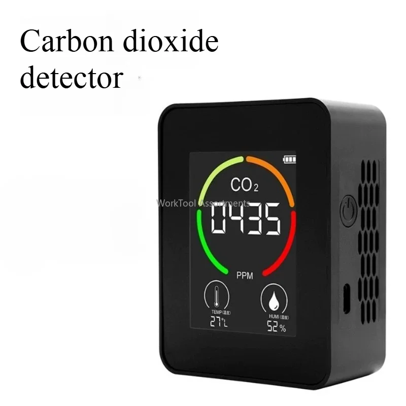 Portable CO2 Air Quality Monitor Carbon Dioxide Detector O2 Oxygen Concentration Sensor Household Indoor Gas Tester