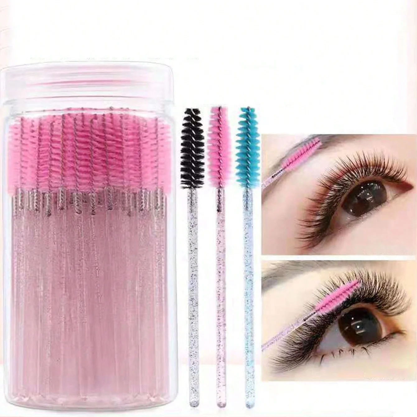 

100 шт. одноразовый бриллиантовый набор-Профессиональный инструмент для макияжа, подходит для обрезки глаз и бровей и домашнего использования