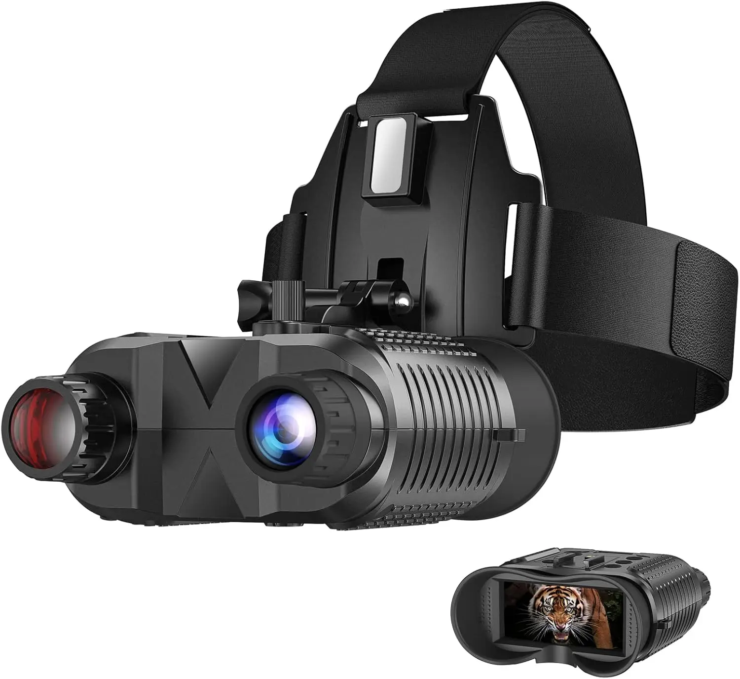 Head-Mounted Night Vision Goggles - Rechargeable Hands Free Night Vision Binoculars Goggles,1312FT Digital Infrared Viewing for