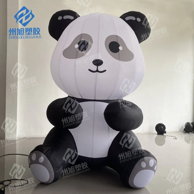 

Chinese Baby panda inflatable bamboo pandas cute inflatable cartoon doll for zoo exhibition advertising