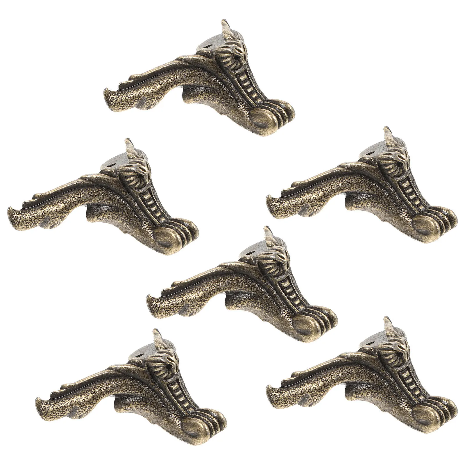 6 قطعة 30X42 مللي متر أرجل قطع الأثاث سبائك الزنك الثقيلة أريكة دعم قدم للكراسي سرير صناديق الأثاث استبدال الأخضر الداكن