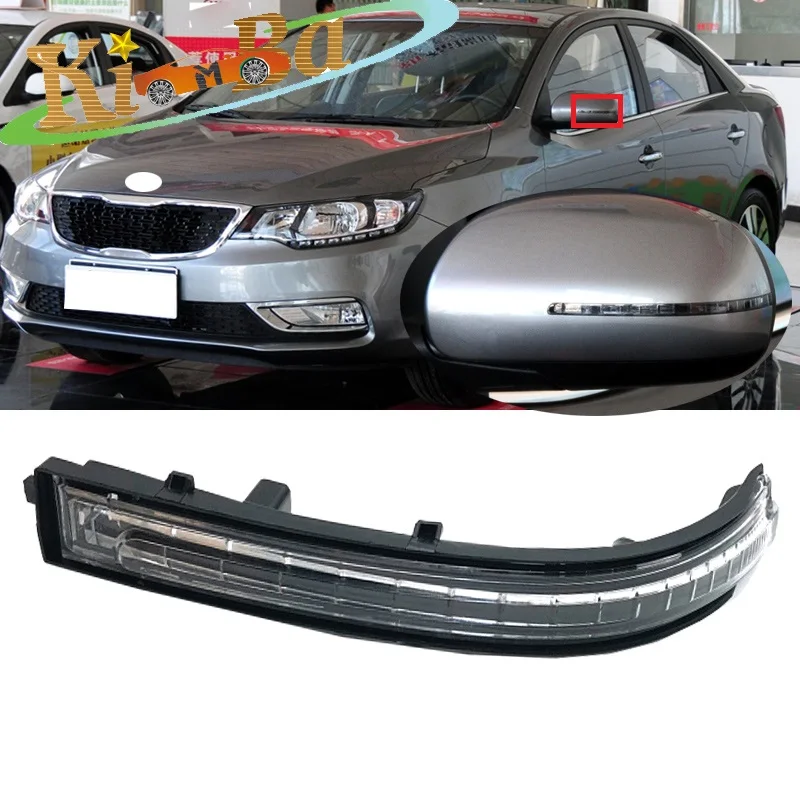 

KIMBA для KIA FORTE 2013-2016 для Cerato 2012, автомобильное светодиодное боковое зеркало, указатель поворота, зеркало заднего вида, вспышка, лампа