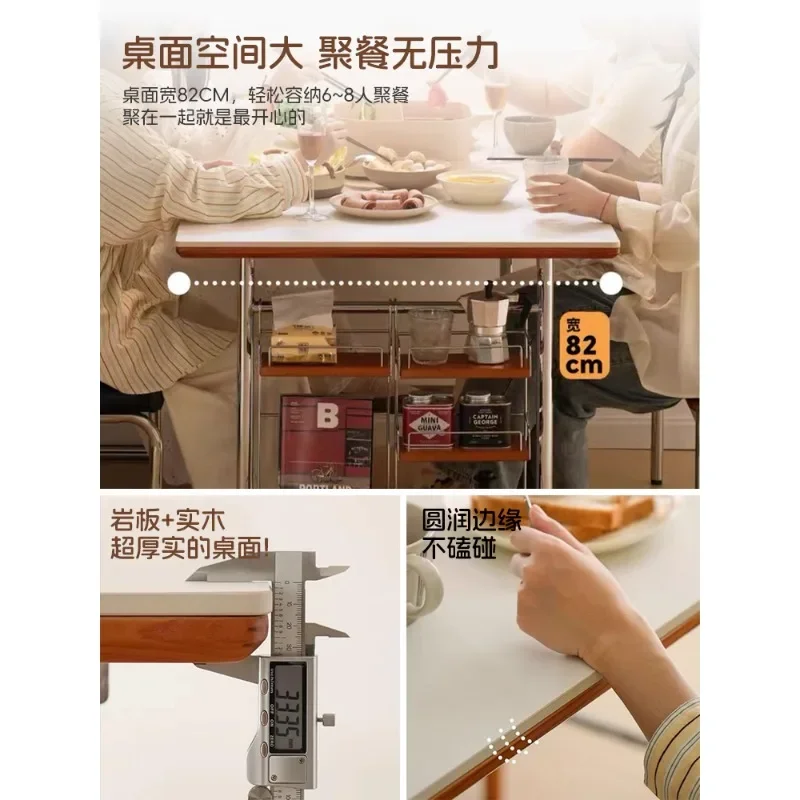 

Обеденный стол из массива дерева, небольшой прямоугольный стол для дома, комбинация стола и стула