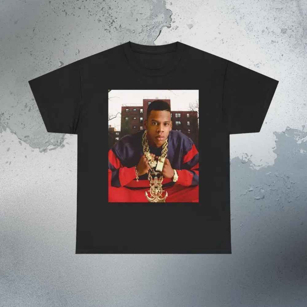 Retro Jay-Z Marcy Projects T-shirt with Hip-hop Retro Rap Pattern, Comfortable and Breathable Trendy T-shirt Y2k