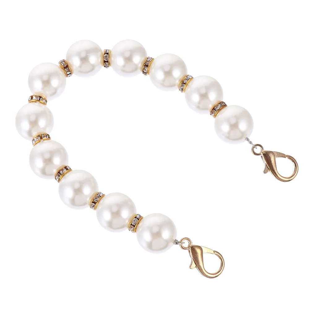 

2 шт. элегантных ремешков с жемчужным дизайном для сумок, сменные съемные ремни для сумок через плечо, аксессуары для сумок DIY