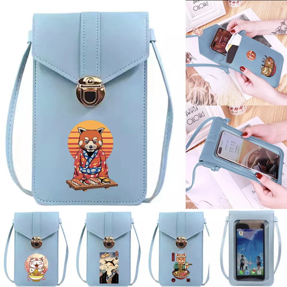 

Mobile Phone Pack Japan Cat Pattern Printing Series Daily Portable for Outdoor Use Phone Commuting Fashion Women Essential