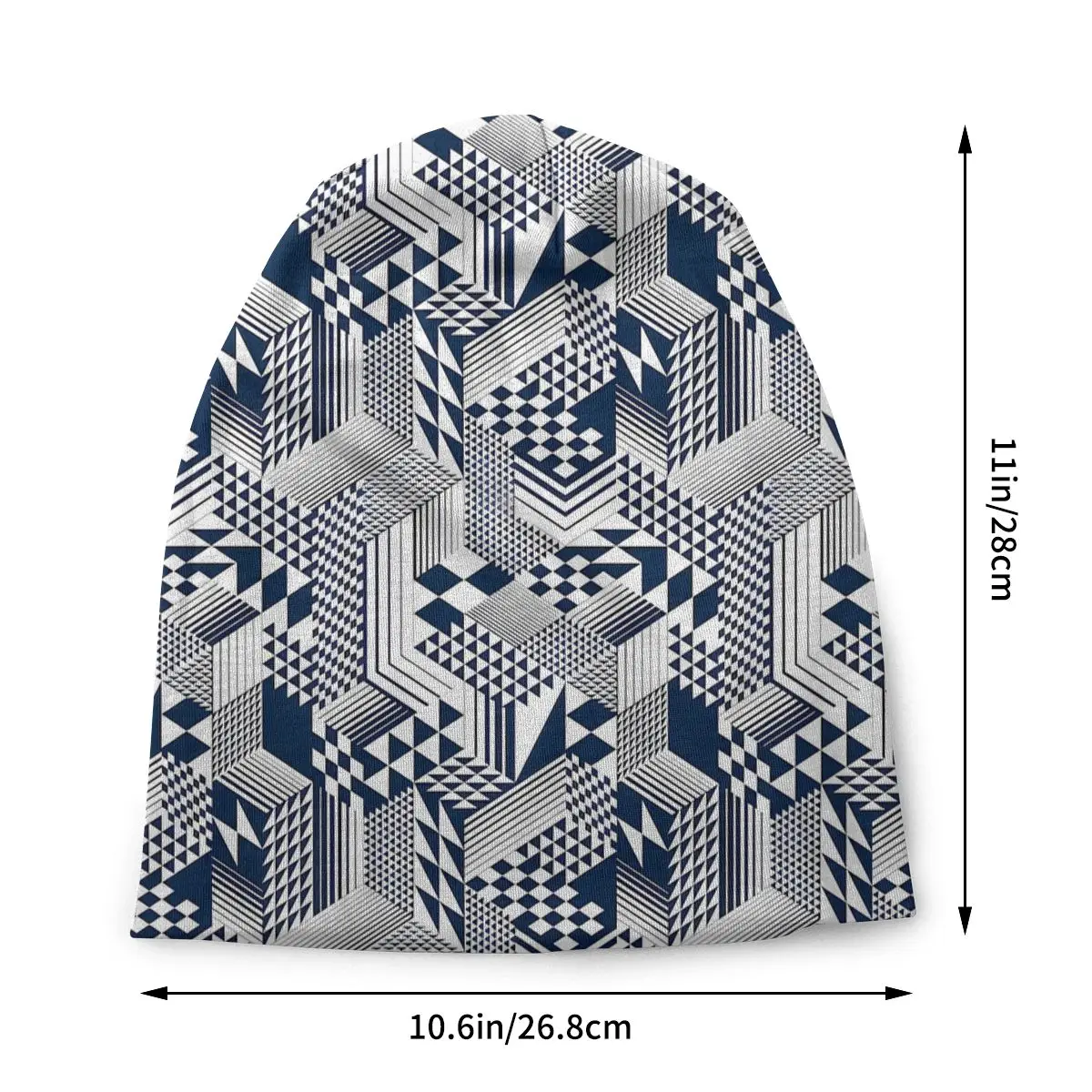 Skull Skeleton Fashion Thin Hats Geometric 3D Cubes Bonnet Hipster Skullies Beanies Caps