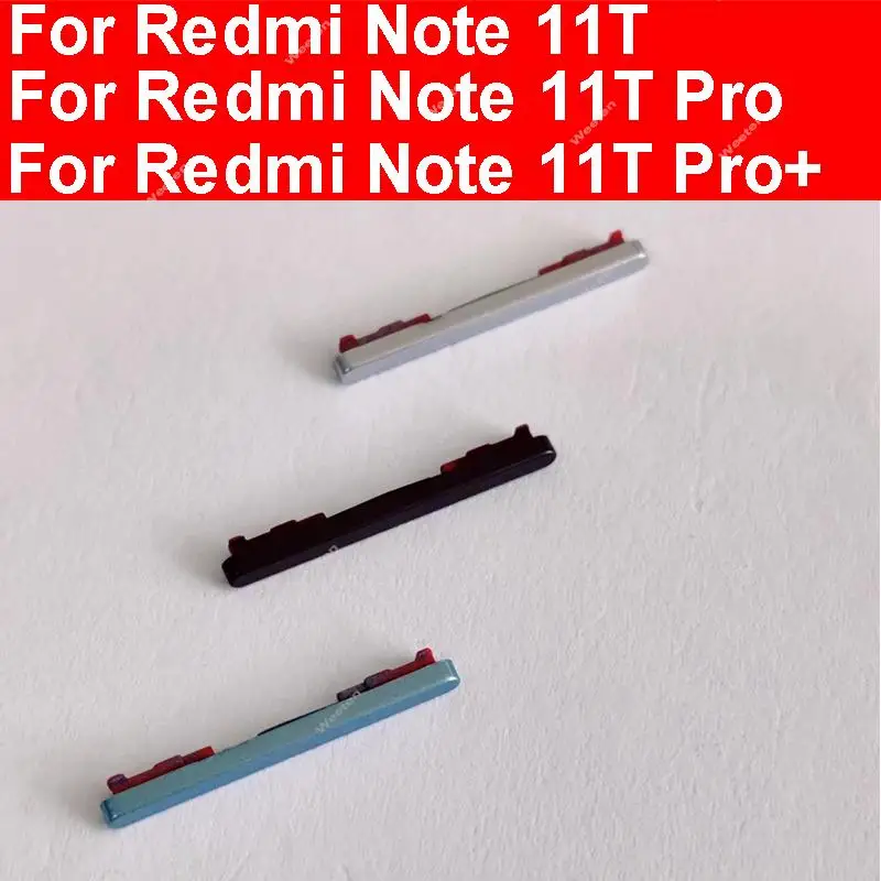 Up/Down Power Volume Side Button For Xiaomi Redmi 11T Pro Plus 5G Volume Button Side Key Switch Replacement Repair Parts