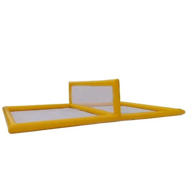 

Water Polo Field Games Outdoor Inflatable Floating Water Sports Volleyball Court Field Beach Water Pool with Netpromote sales