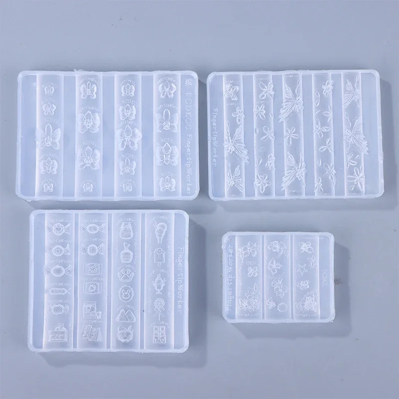 1個 デザート アイスクリーム 蝶 花 3D シリコンモールド ウィング ネイルアート デコ シリコン装飾 ハート ネイルアート テンプレート ネイルモールド