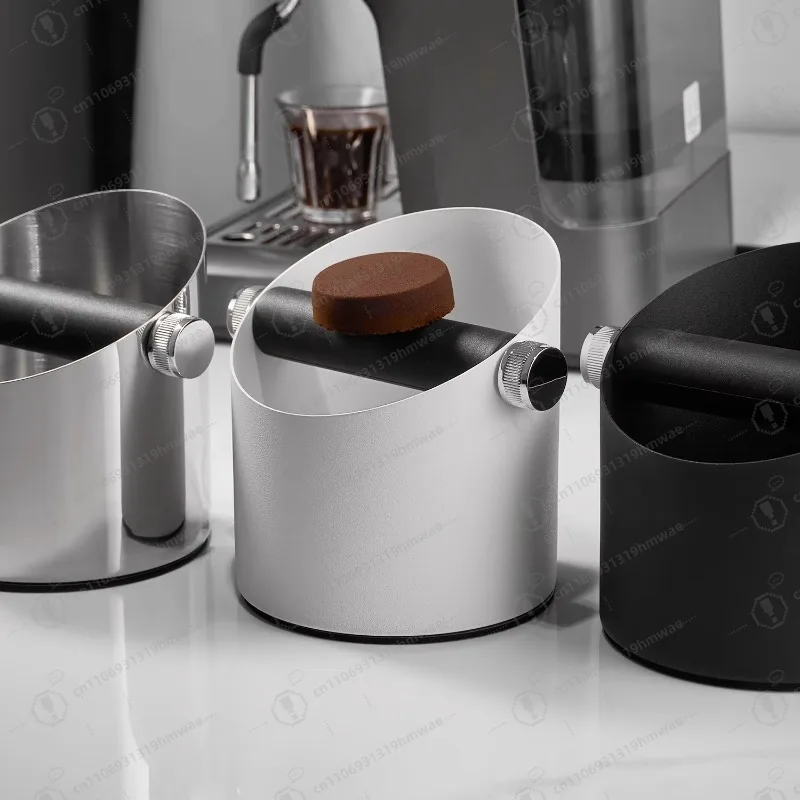 

Environmentally Friendly Stainless Steel Knock Box Bar Coffee Grounds Bucket Espresso Stock