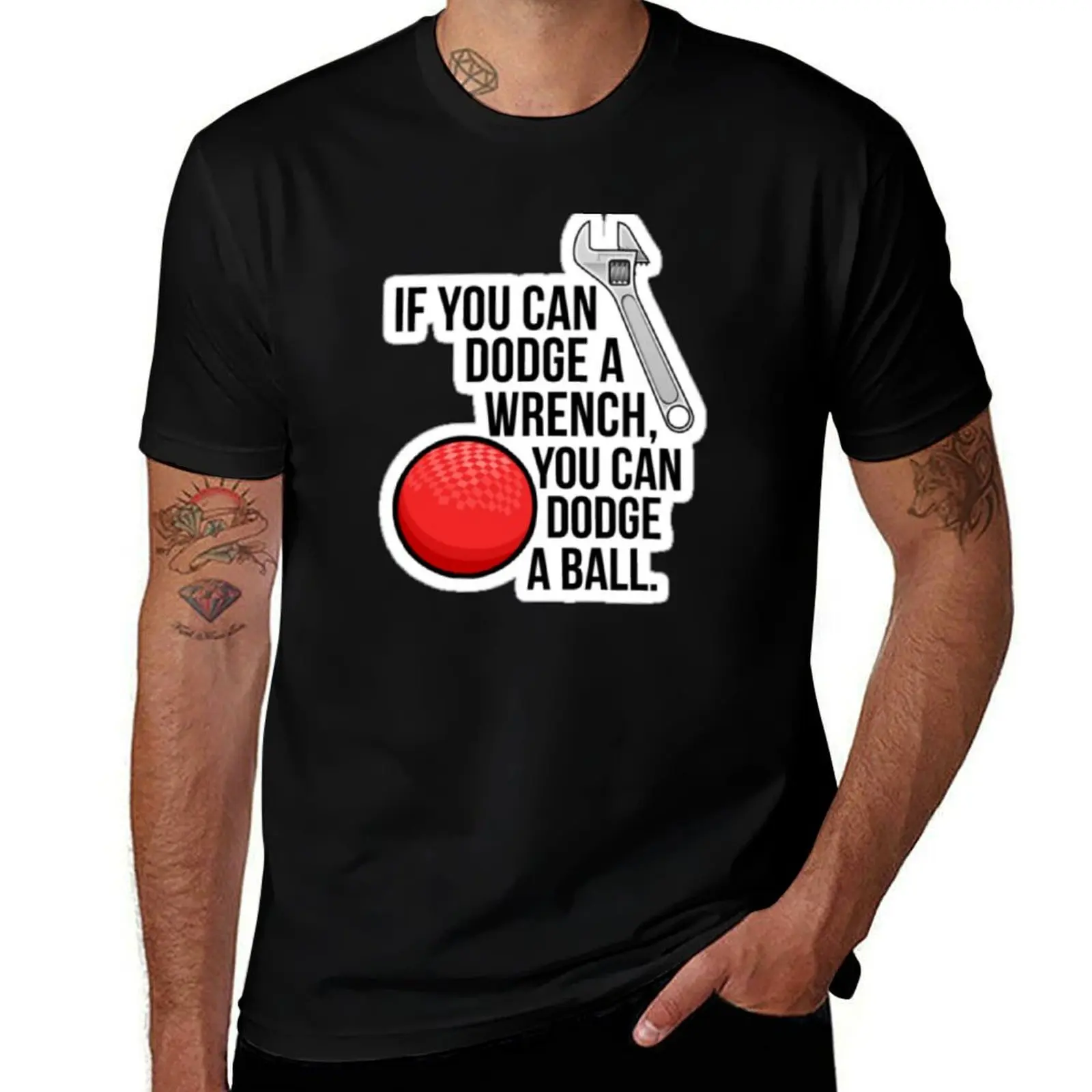 

t men 100% designer T-Shirt Dodgeball t t shirts cotton shirt man funny graphic for shirts