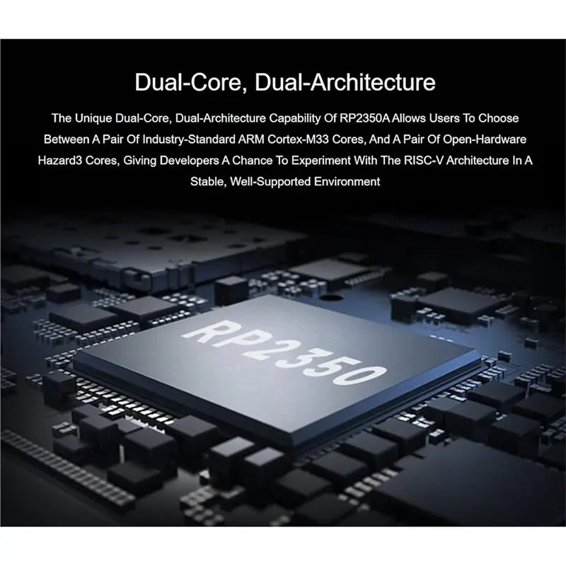X64A-RP2350 RISC-V Dual-Core 150Mhz USB C Mini Development Board Featuring PIO-USB Type-C Port- Type-C Male Interface