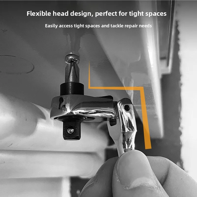 

GoodMini Movable Head Fast Ratchet Wrench Small Fly Sleeve Batch Handle Double Head Two-way Alley Small Wrench