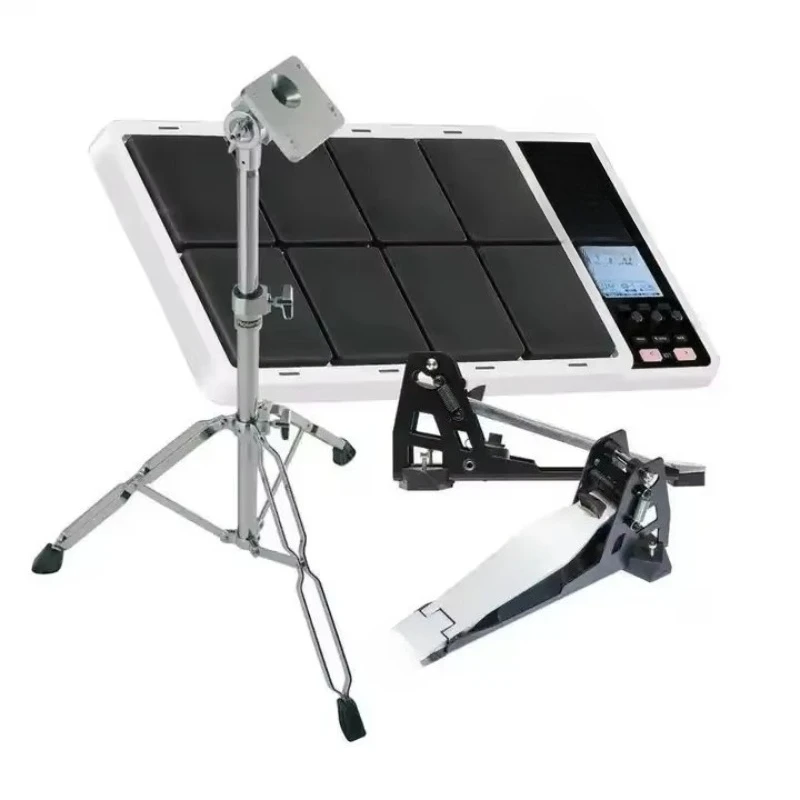 Pad Holder, Electronic Drum Set Stainless Steel Drum Room Sheepskin Rubber Drum