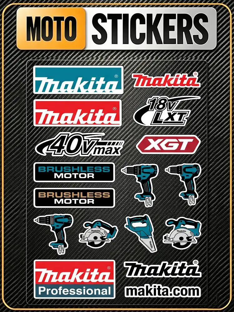 For MAKITA Fashion Universal Scratch Resist Reflective Waterproof Stickers For Auto Motorcycle Helmet Mug Refrigerator