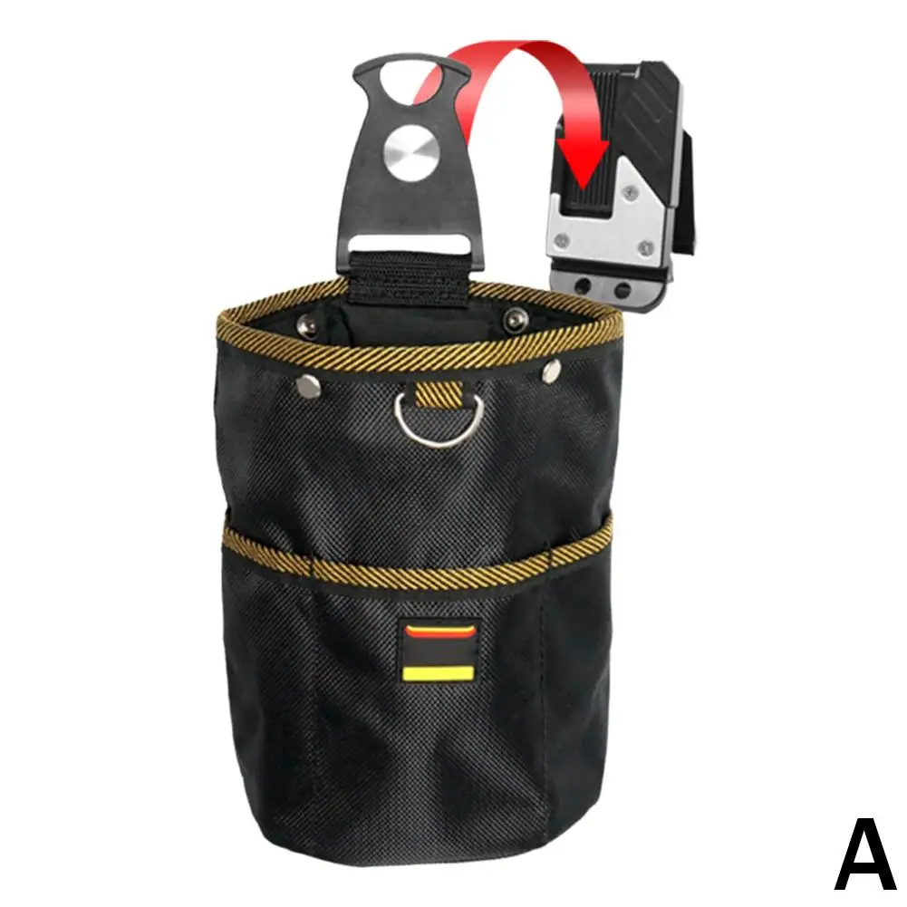 Rotierenden Werkzeug Taille Tasche Werkzeug Tasche Elektriker Teile Werkzeug Schnell hängen Nagel Wasserdichte Holzbearbeitung Fall Lagerung Tasche Organi U3Y6