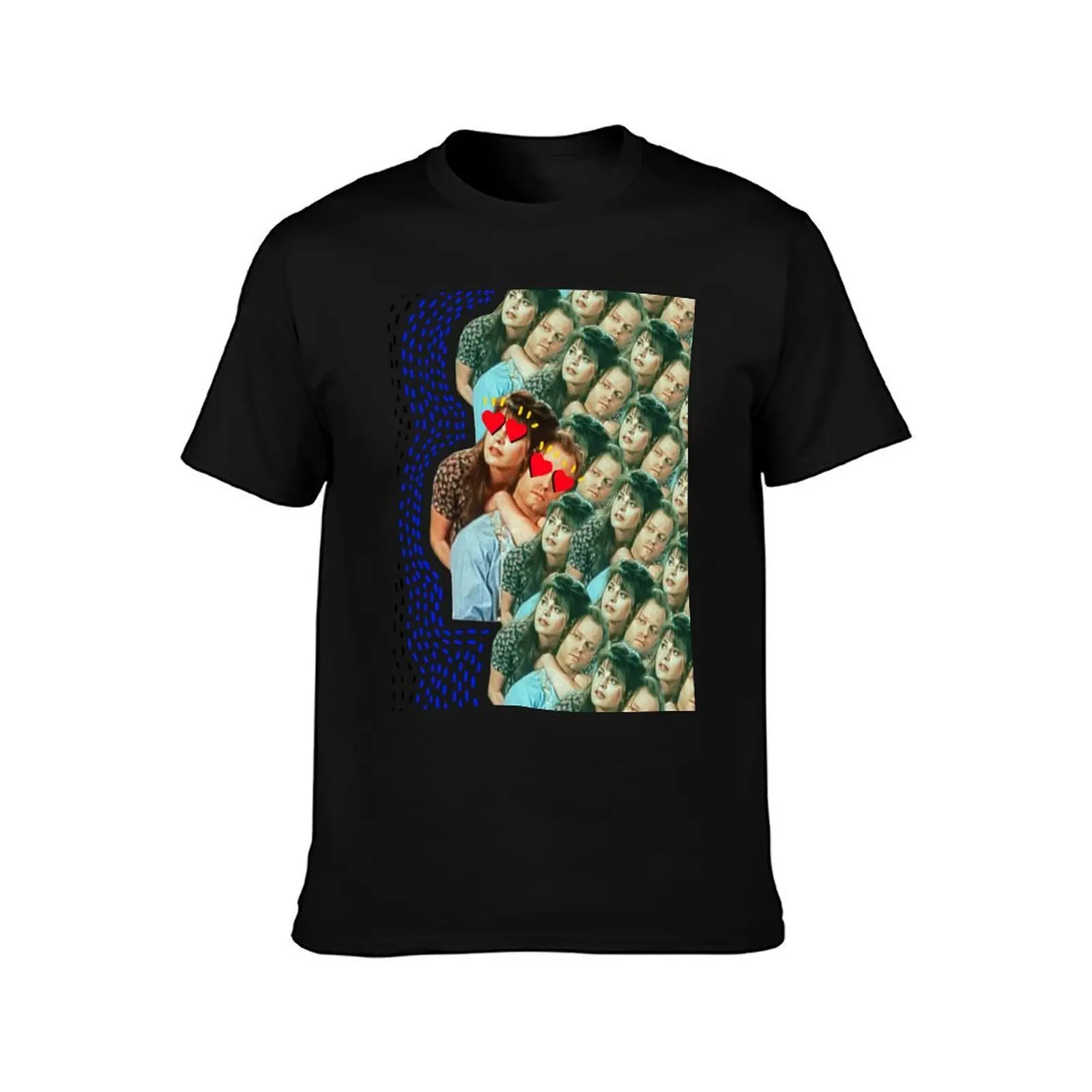 niles&daphne T-Shirt, Summer Casual Cotton Tee, Oversized Streetwear Tops, Vintage Graphic Print, Loose Fit Short Sleeve