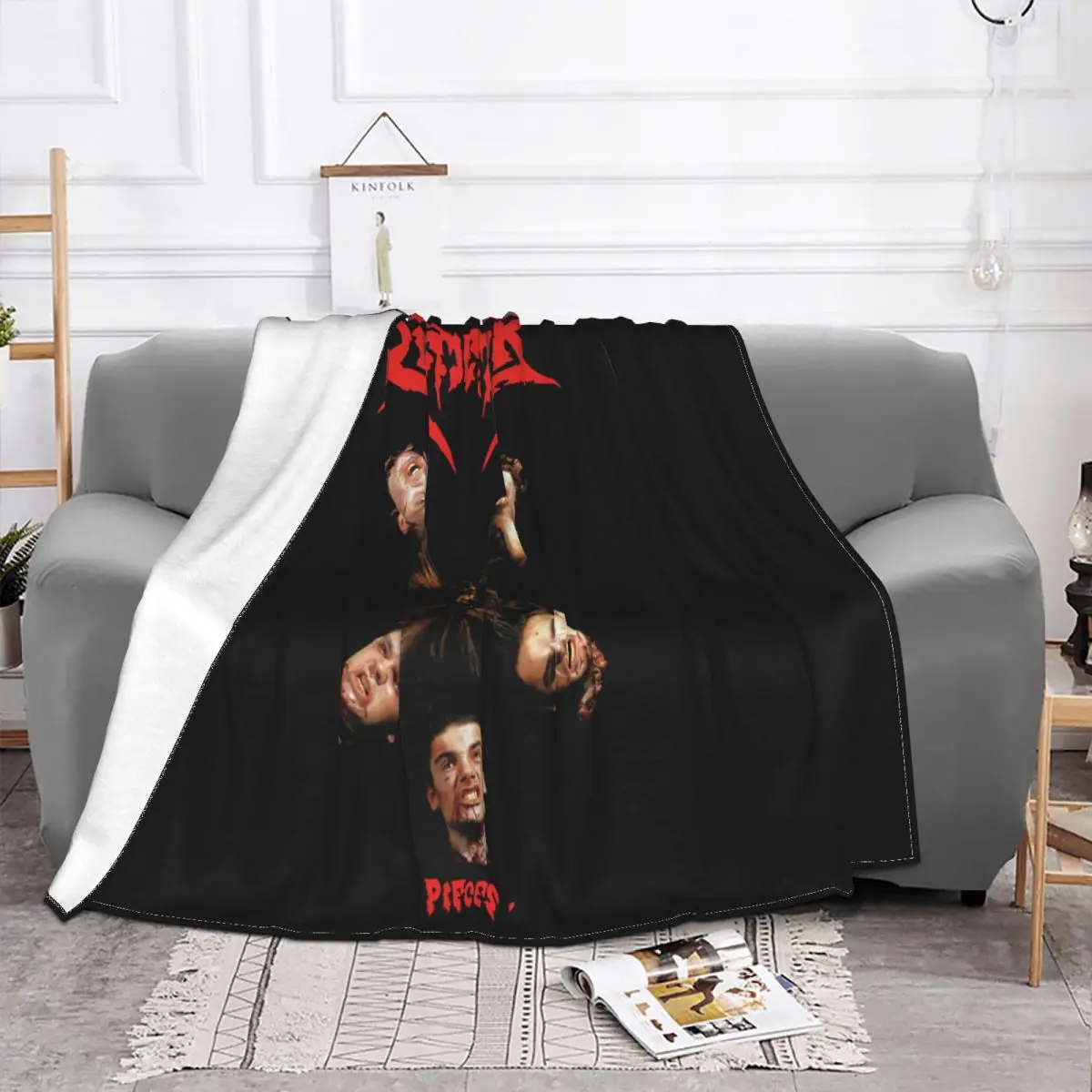 Dismember Pieces S Death Metal Band Cute Lowest Price New Arrival Beautiful Science Stylish Leisure Basic Dj Throw Blanket