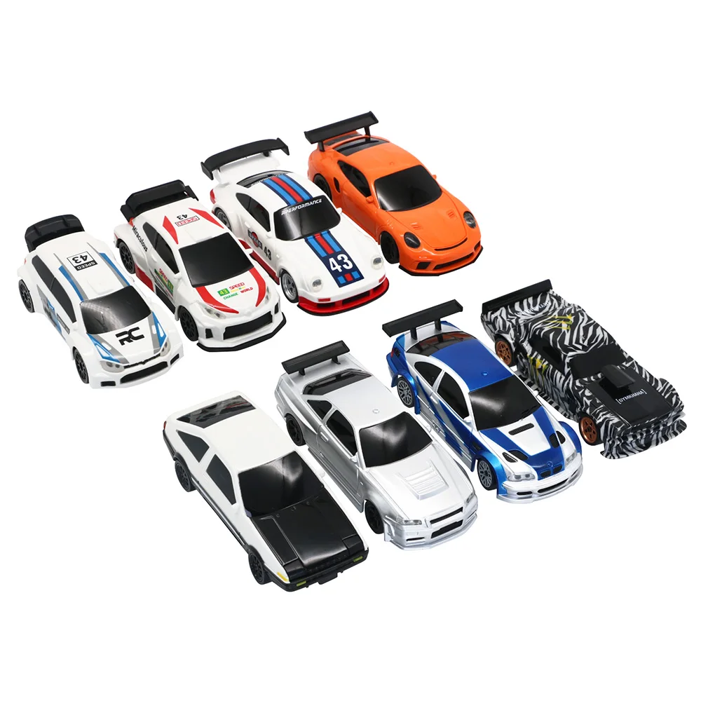 1/43 controle remoto deriva 4wd carro com giroscópio controle de rádio 2.4g mini carro de corrida deriva rtr brinquedos carro crianças presentes