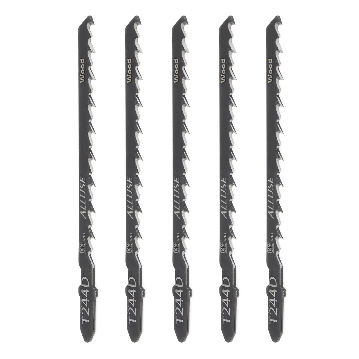5 pz/set T244D 100mm acciaio ad alto tenore di carbonio alternativo lame per sega maschera di taglio diritta visto per la lavorazione del legno PVC di plastica