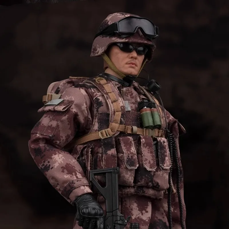 Figurka akcji w skali 1/6, model chińskiego personelu wojskowego, model wojownika szturmowego z wschodniego regionu, do dekoracji scen z zabawkami o wysokości 12 cali.