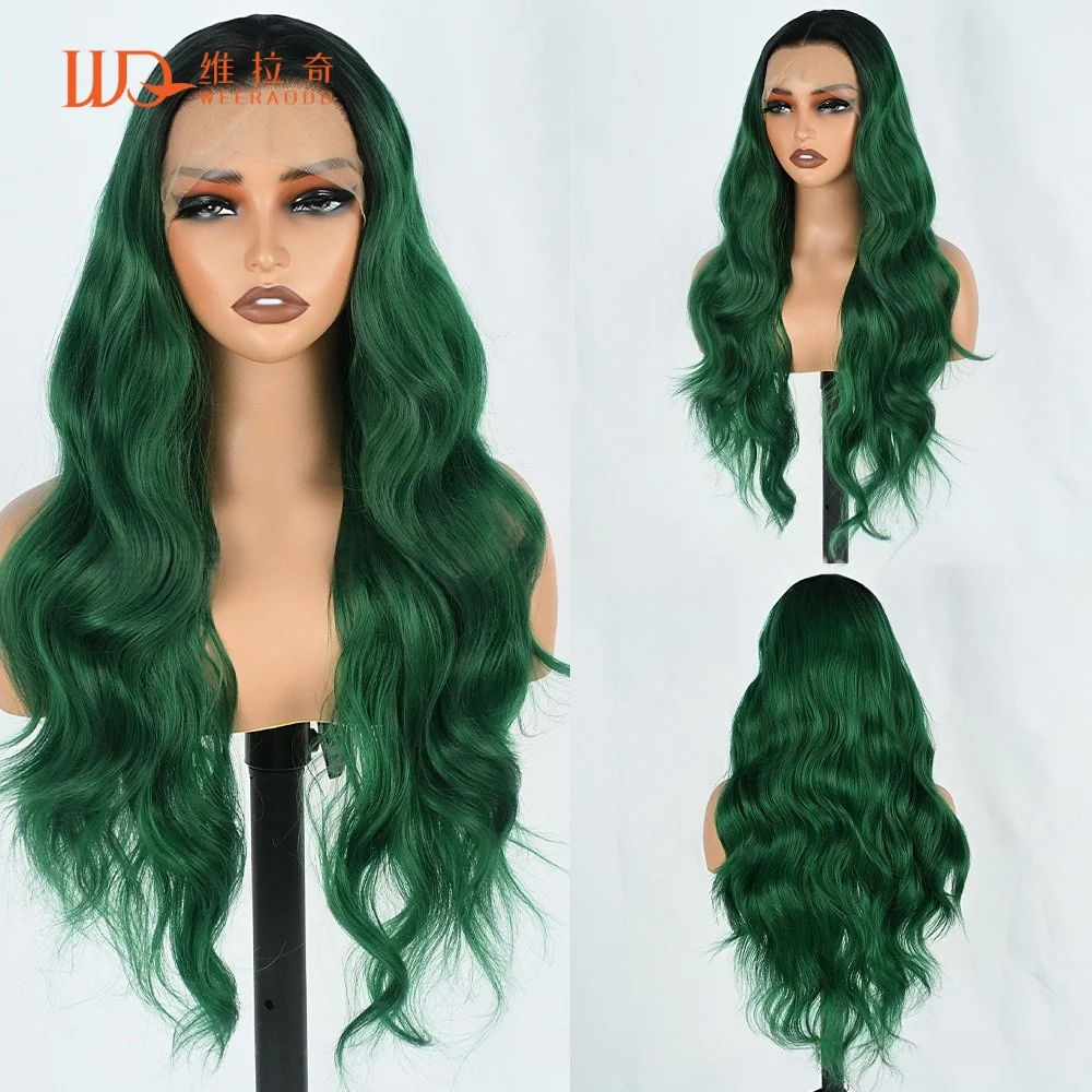 peluca-de-cabello-sintetico-ondulado-de-28-pulgadas-color-verde-oscuro-degradado-con-frente-de-encaje-13x4-150-de-densidad-sin-pegamento-resistente-al-calor-para-mujer-cosplay