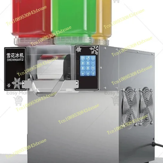 Commercial Ice Cream Making Machine Snowflake Machine 4 Barrels Rainbow Color Ice Shaver Maker Snow Cone Machine