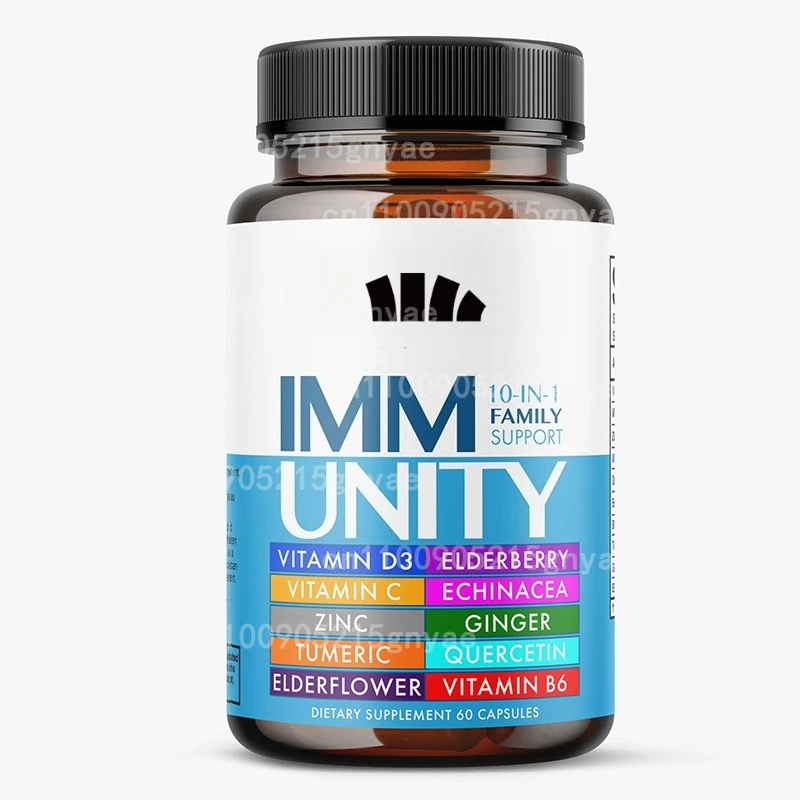 

Healthy Immune Support Supplements, Containing Vitamin D C、K2、 Minerals, Digestive Enzymes, Quercetin Containing Flavonoids