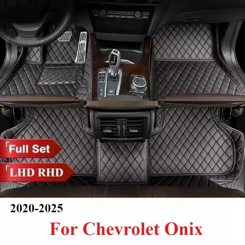 

Car Floor Mats For Chevrolet Onix CAVALIER Prisma 2020 2021 2022 2023 2024 2025 Auto Carpets Rugs Interior Accessories Covers