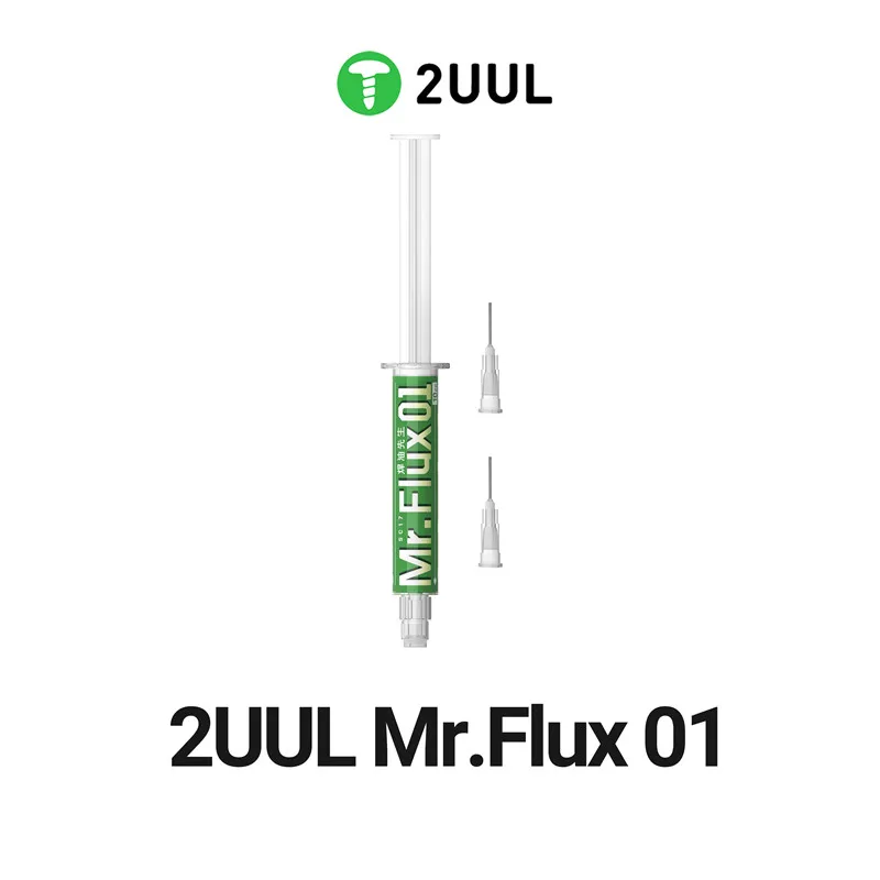 2UUL Mr.Flux 01 10CC No Clean Soldering Paste for Mobile Phone Maintenance Electronic PCB IC CPU LED BGA Repair Welding Oil