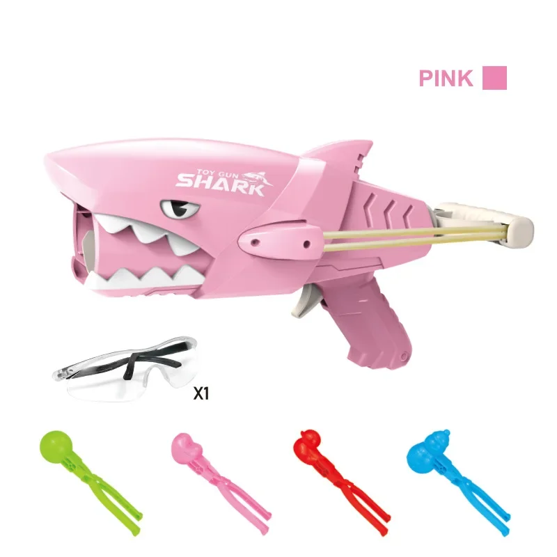 Snowball toy launcher; toy gun for snowball fight; outdoor sports toy; parent-child companion; snowman model; holiday gift