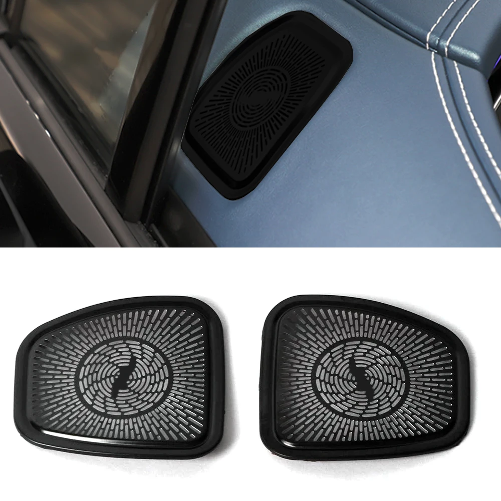 For Mercedes-Benz EQE (V295) 2022 2023 2024 Car Door Audio Speaker Cover Loudspeaker Pad Trim Frame Sticker Interior Accessories