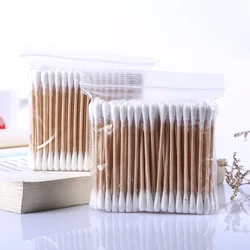 100pcs Cosmetic Cotton Swab Ear Makeup Kapok Cotton Swab Double Head Cosmetic Cotton Swab Wholesale