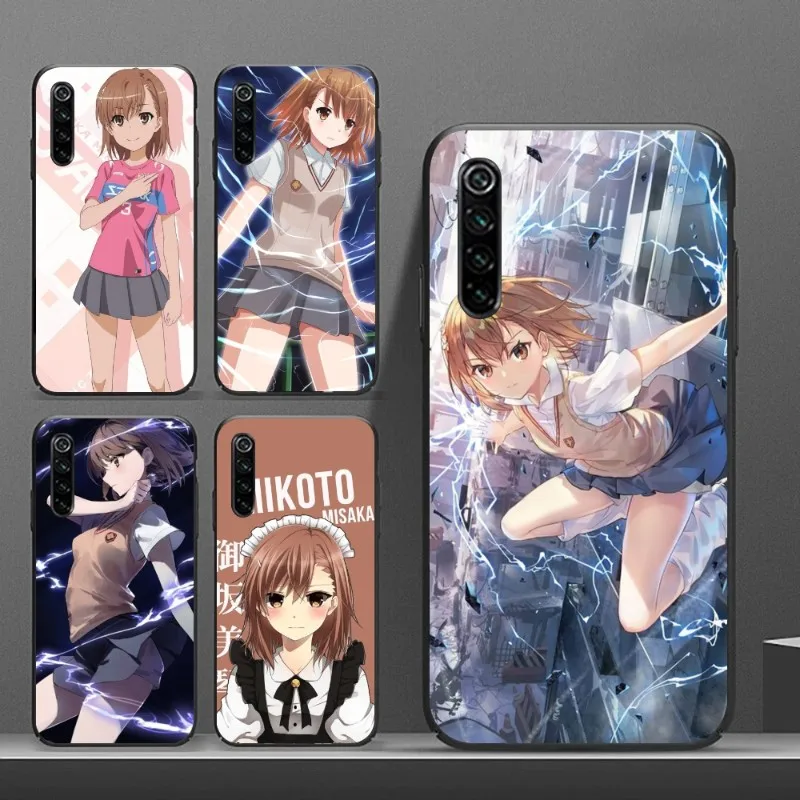 Anime Misaka Mikoto Phone Case for Realme GT 2 9i 8i 7i Pro X50 X2 C35 C21 C20 C11 C3 Black Soft Phone Cover Funda