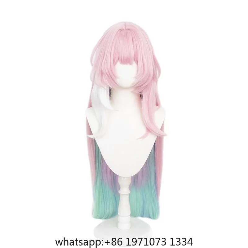 Cyrene Cosplay Honkai: Star Rail Cyrene Mem New Form White Pink Lolita Dress Wig Headpieces  Accessories Set for Comic Con Party