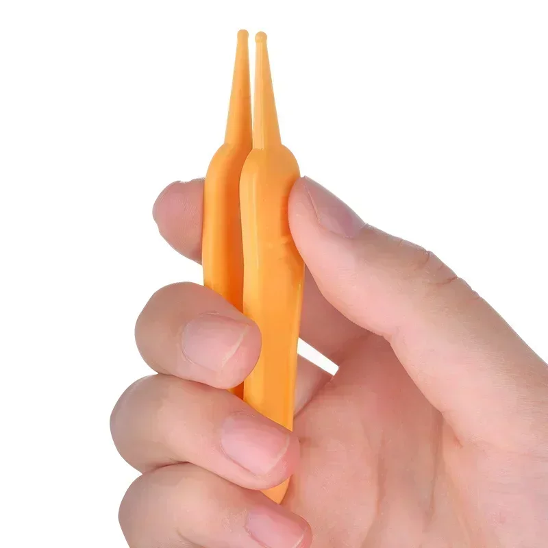 Safety Tweezers Cleaning Forceps Baby Plastic Tweezers Nasal Cavity Care Supplies Baby Essentials Kids Nose Cleaner Tool Toddler view 6